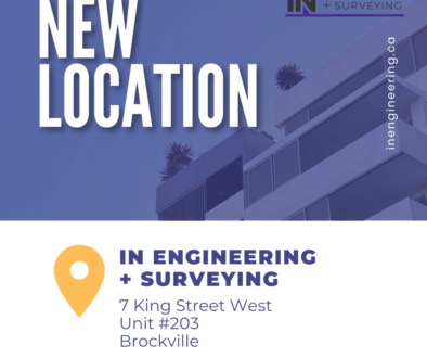 New Location Poster showing New Address: 7 King West, Unit #203 Brockville, ON K6V 5V1