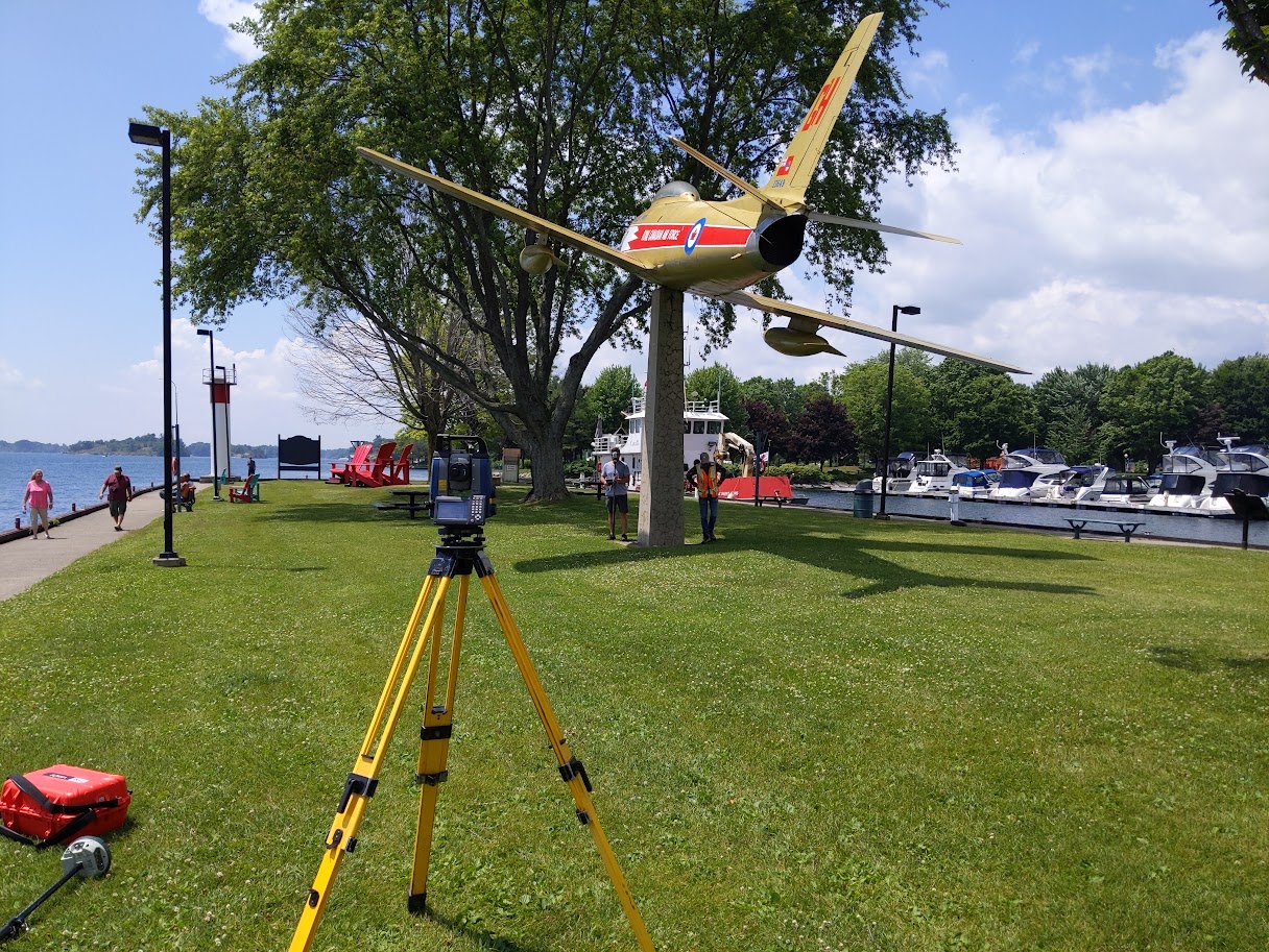 Surveying sabre jet